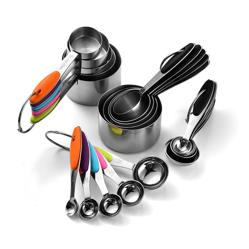 Kitchen Gadgets List - 5/10Pcs Edelstahl Messbecher Und Löffel Set