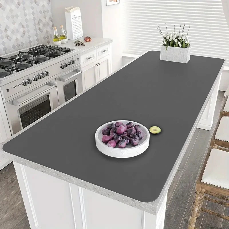 Kitchen Gadgets On Sale - Extra große Silikon-Tischmatte, hitzebeständiger Küchenarbeitsplatten-Schutz, wasserdicht,