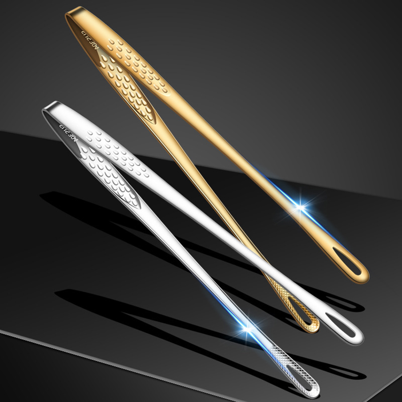 Kitchen Gadgets Gifts - Grillzange aus Edelstahl 304, koreanische Grill-Lebensmittelklammer,