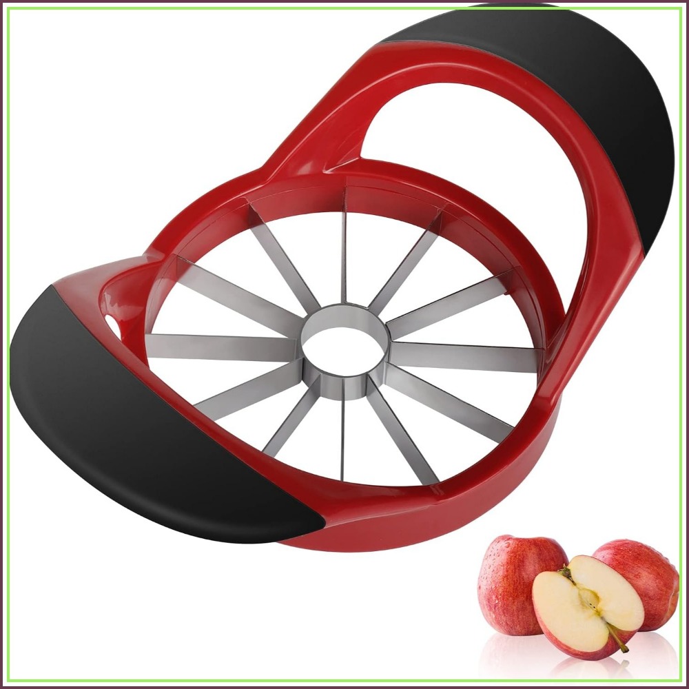 Apple Corer Slicer - 4,72 Zoll Apfel-Schneider und -Entkerner, Edelstahl