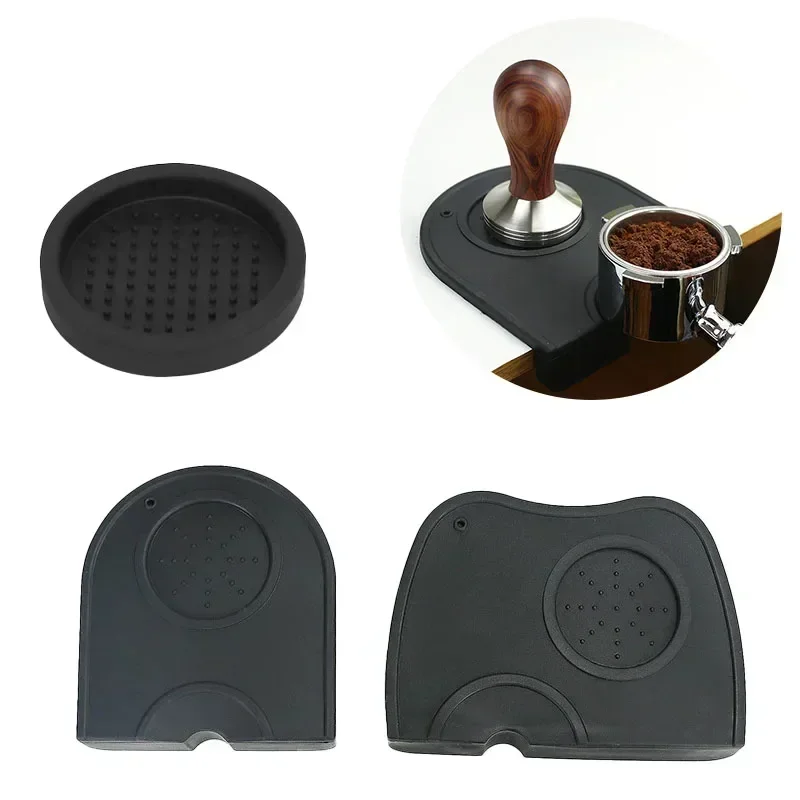 Kitchen Gadgets Plus - Kaffeepulver-Pad, rutschfeste Silikon-Stampfstation, Espresso-Matte für Zuhause,