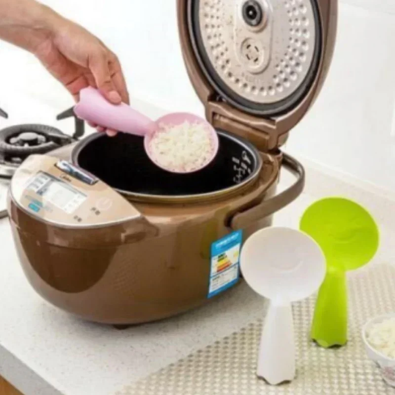 Kitchen Gadgets On Sale - Nicht-Stick Kunststoff Reis Löffel Gesicht Reis