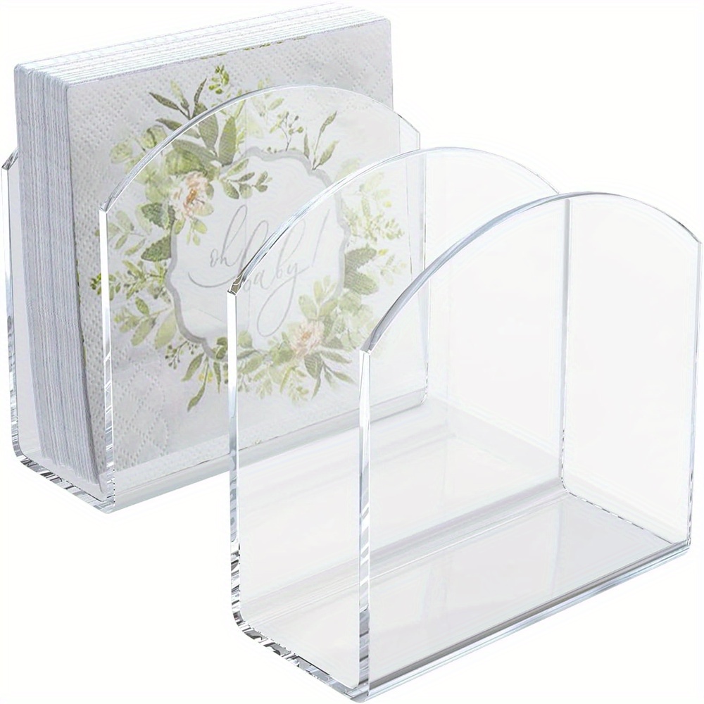 Kitchen Gadgets Plus - 2 Stück/Packung Neuer Stil Serviettenhalter, Transparenter