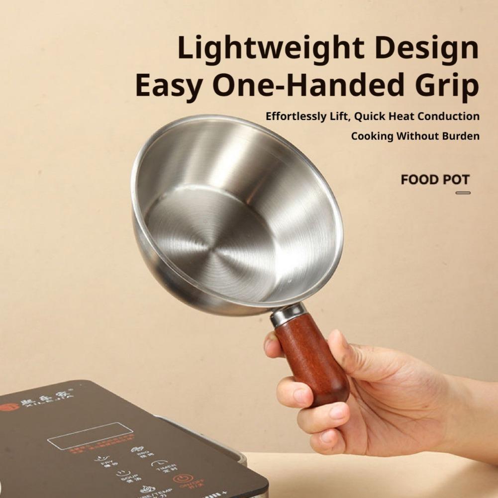 Kitchen Gadgets Electronic - Leichter Mini-Bratpfanne mit Holzgriff, Hochwertige Antihaft-Omelettepfanne