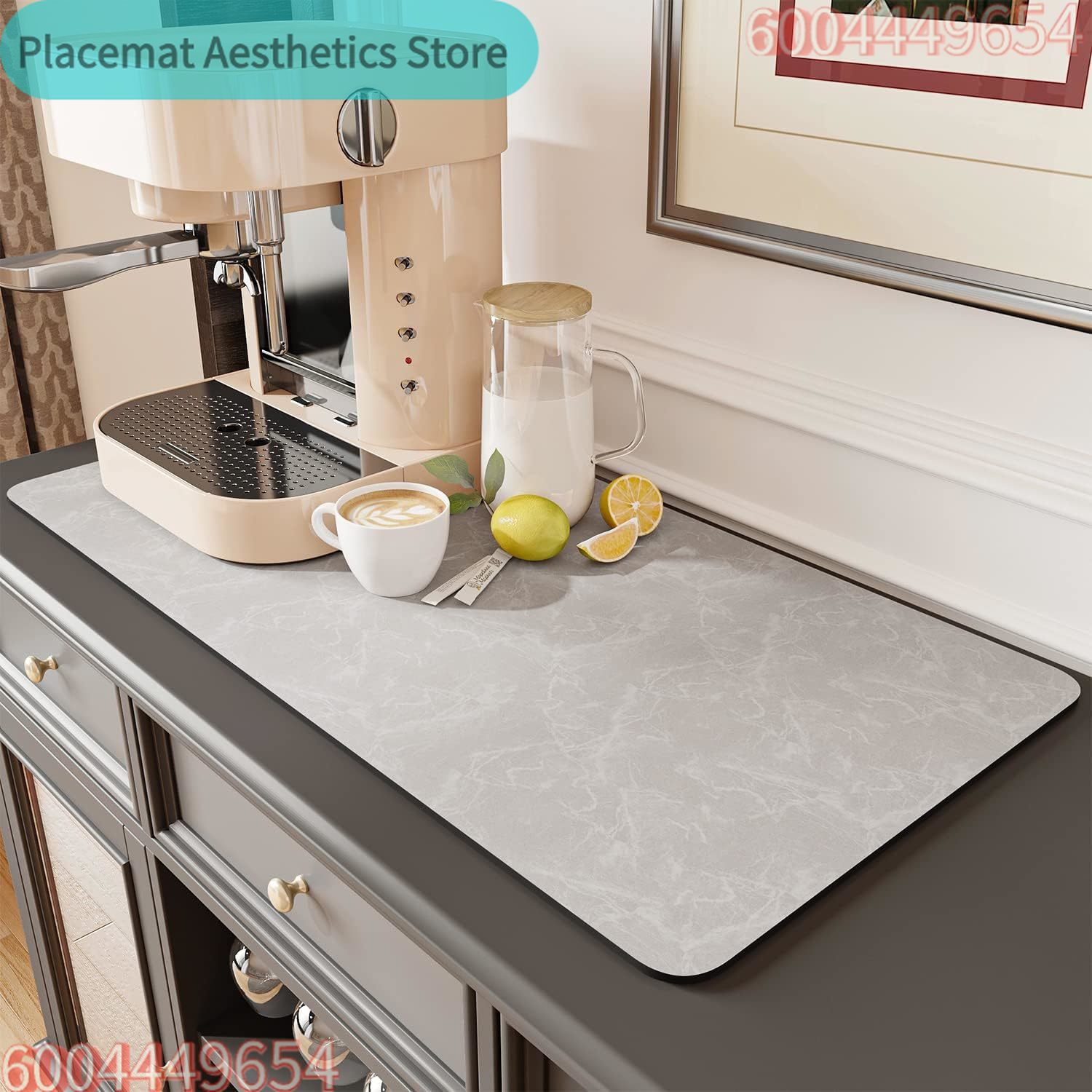 Kitchen Gadgets On Sale - VIKAMA Kaffeemaschinen-Matte mit Gummirückseite, Wasserabsorbierende Abtropfmatte