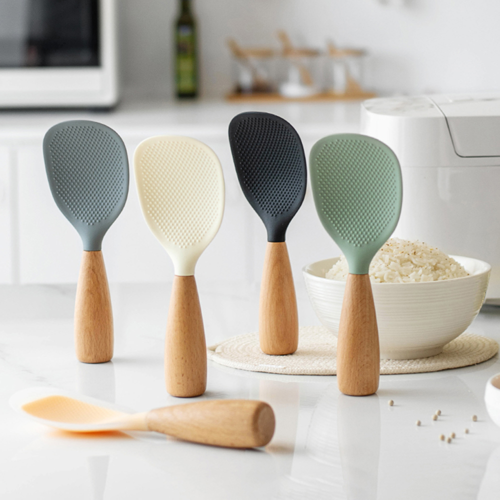 Kitchen Gadgets On Sale - Nicht-stick 1Pcs Silikon Reis Löffel Kochen