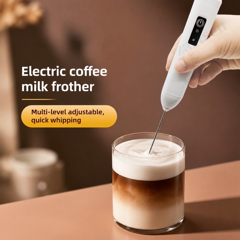 Kitchen Gadgets Blender - Elektrischer Kaffee-Milchaufschäumer, Handmixer für Kaffee und