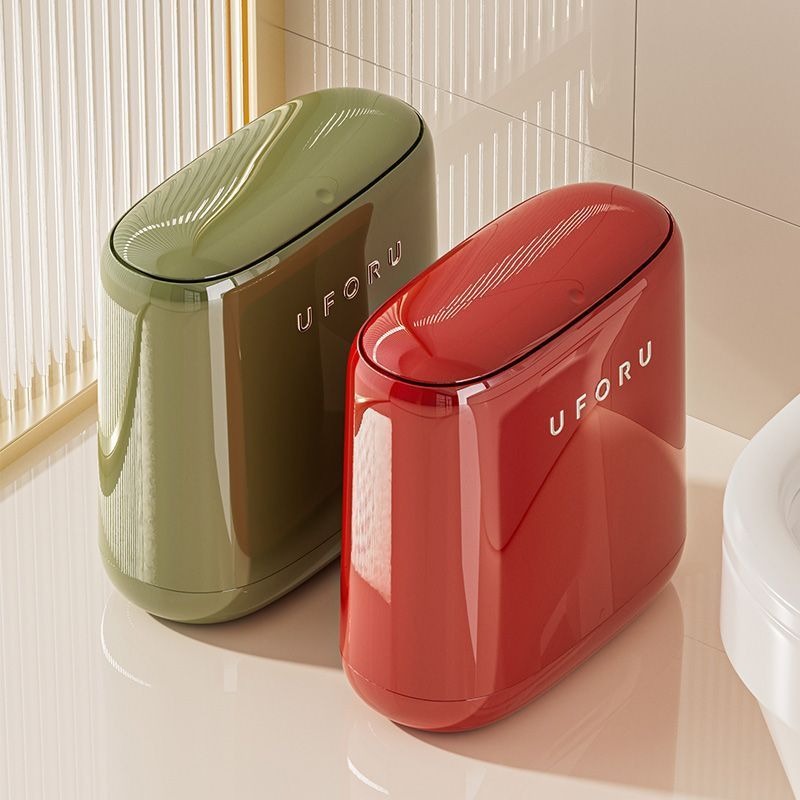 Kitchen Gadgets Luxury - Bad Schmale Mülleimer Kunststoff Presse Abdeckung