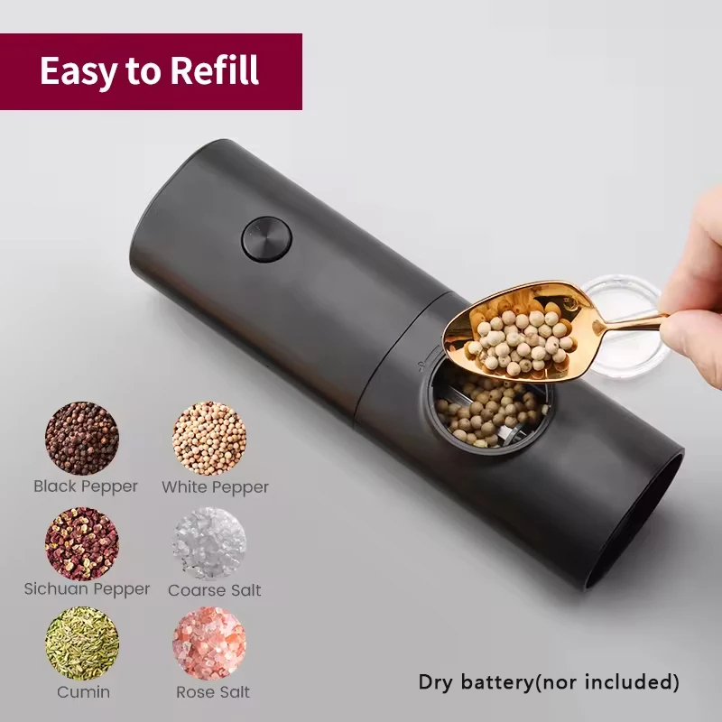 Kitchen Gadgets Electronic - Elektrisches automatisches Salz- und Pfeffermühlen-Set mit