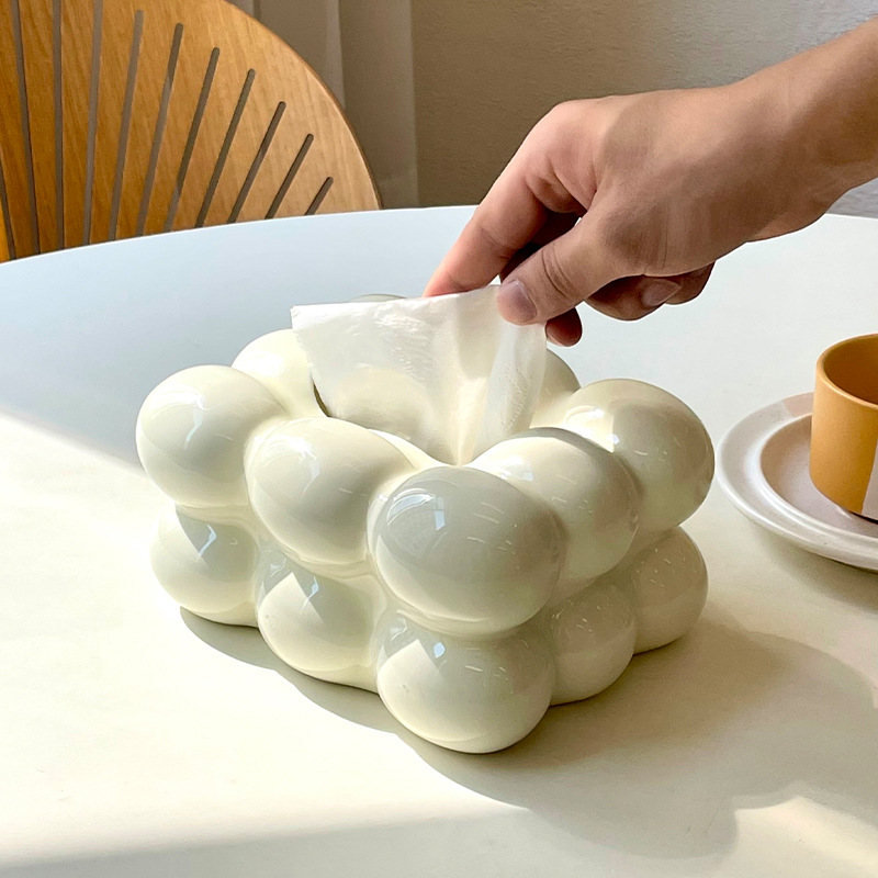 Kitchen Gadgets Luxury - Edle Keramik-Taschentuchbox Geeignet für Schlafzimmer, Wohnzimmer