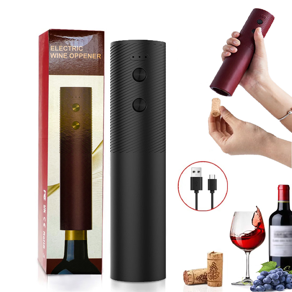 Kitchen Gadgets Electronic - Elektrischer Weinflaschenöffner, automatischer Rotwein-Korkenzieher, wiederaufladbarer Weinöffner,