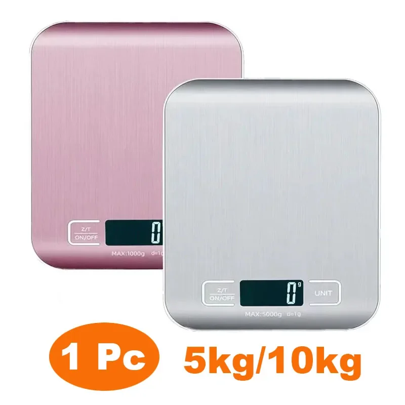 Kitchen Gadgets Electronic - Wiederaufladbare Küchenwaage mit LCD-Display, 5 kg/10