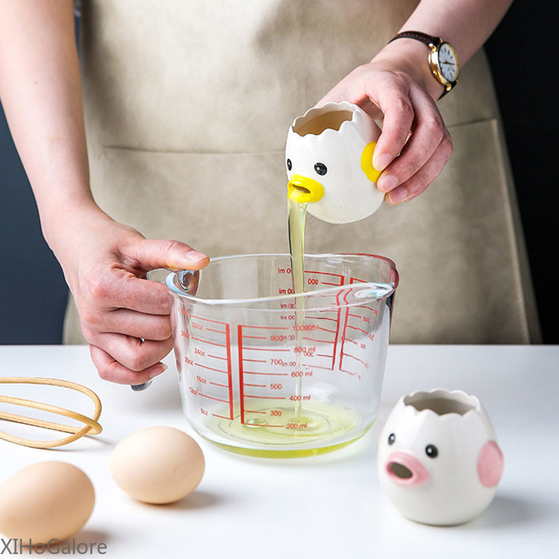 Cartoonförmiger Keramik-Eiweiß – Egg Separator Tool Bewertung und Preis