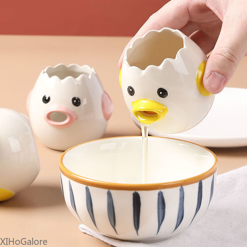 Cartoonförmiger Keramik-Eiweiß – Egg Separator Tool Bewertung und Preis