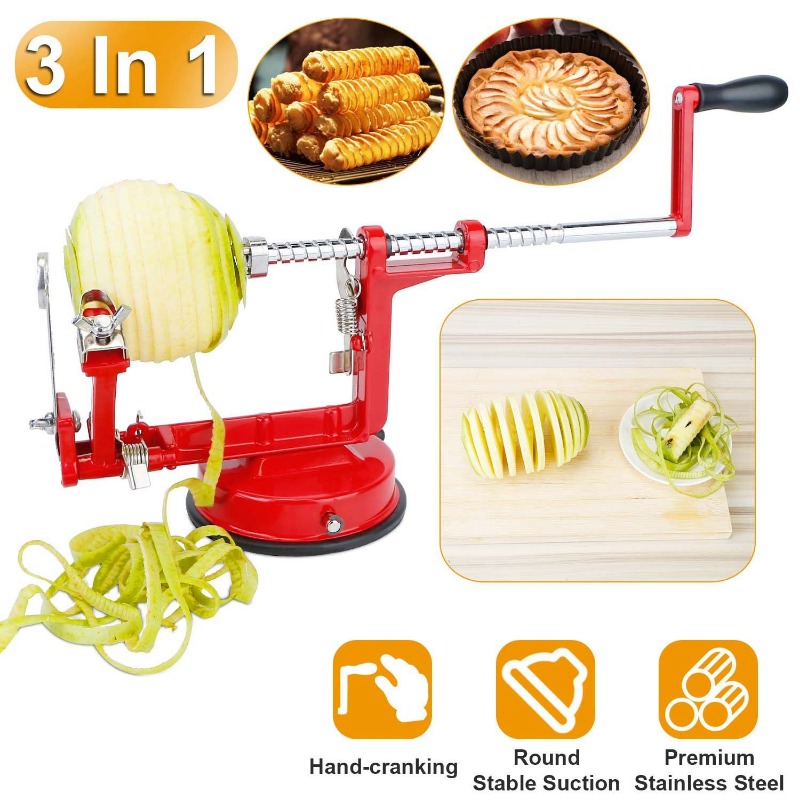 3-in-1 Apfelschäler mit Manuel – Apple Corer Slicer Bewertung und Preis