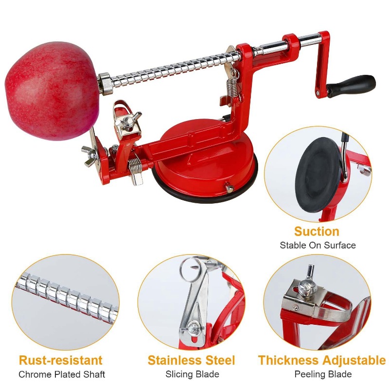 3-in-1 Apfelschäler mit Manuel – Apple Corer Slicer Bewertung und Preis