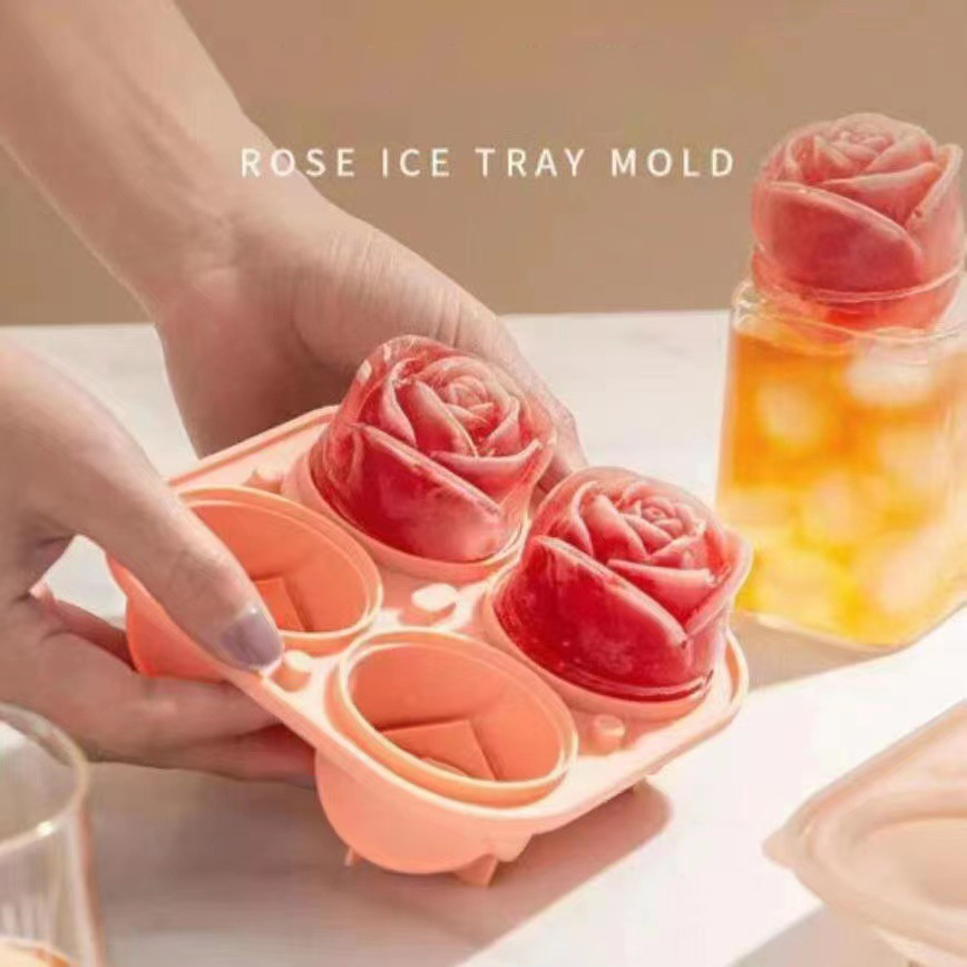 3D-Rosen-Silikon-Eisformen, 4- – Kitchen Gadgets Plus Bewertung und Preis