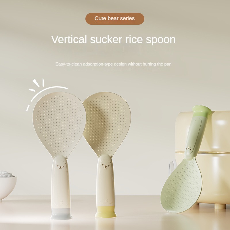 Neuer Reislöffel mit Saugnapf, – Kitchen Gadgets On Sale Bewertung und Preis