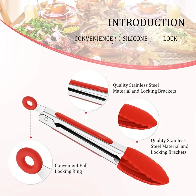 1pc Silikon Lebensmittel Zange – Kitchen Gadgets Gifts Bewertung und Preis